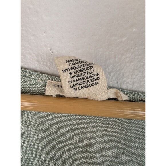 Christian Siriano New York Linen Blend Top Tie Resort Boho Women One Sz Cover138 - Picture 6 of 8